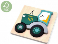 Fa formabeillesztő puzzle - Traktor